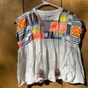 Altar’d State boxy colorful top